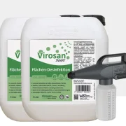 aktionsangebot virosan smart, bestehend aus dem 5 liter kanister virosan smart und einer 600 ml leerflasche zum abfüllen